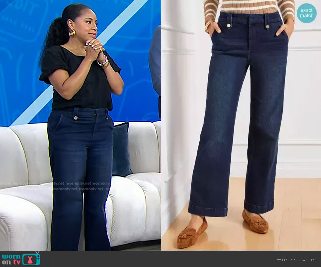 Talbots Wide Leg Jeans worn by Sheinelle Jones on Today