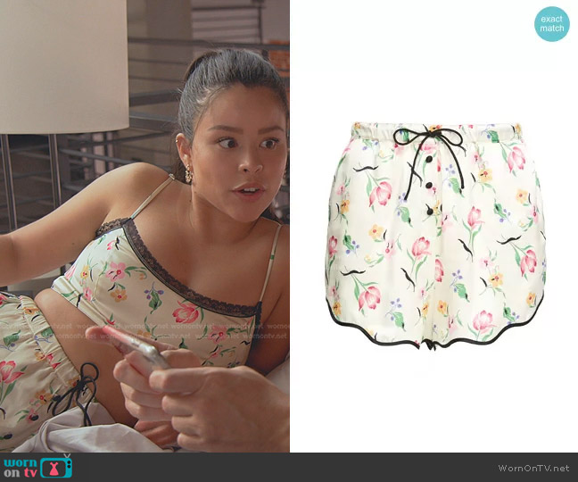 Morgan Lane Tally Shorts worn by Mariana Foster (Cierra Ramirez) on Good Trouble