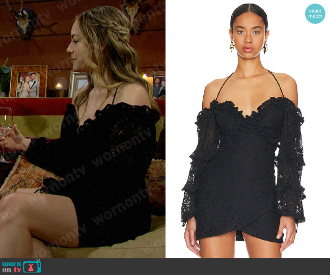 Tularosa Lindsey Mini Dress worn by Hope Logan (Annika Noelle) on The Bold and the Beautiful