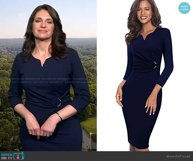 WornOnTV: Maria’s ring detail dress on Today | Maria Larosa | Clothes ...