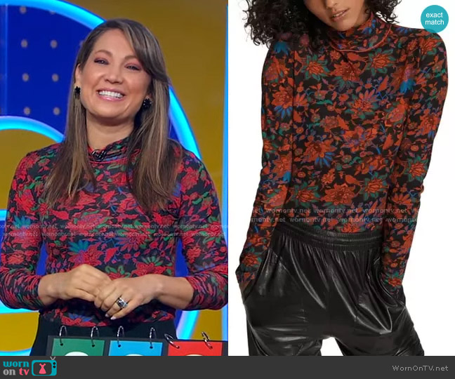 Rag & Bone Wallpaper Shaw Turtleneck worn by Ginger Zee on Good Morning America