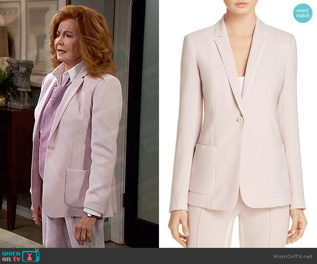 Elie Tahari Wendy Ribbon Trim Blazer worn by Maggie Horton (Suzanne Rogers) on Days of our Lives