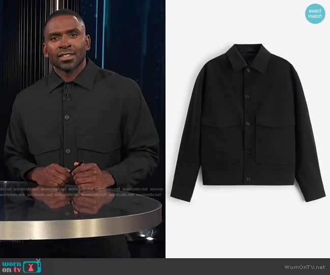 Zara Jacket Limited Edition worn by Justin Sylvester on E! News