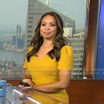 Adelle’s yellow v-neck sheath dress on Today