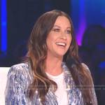 Alanis Morissette’s sequin blazer on American Idol