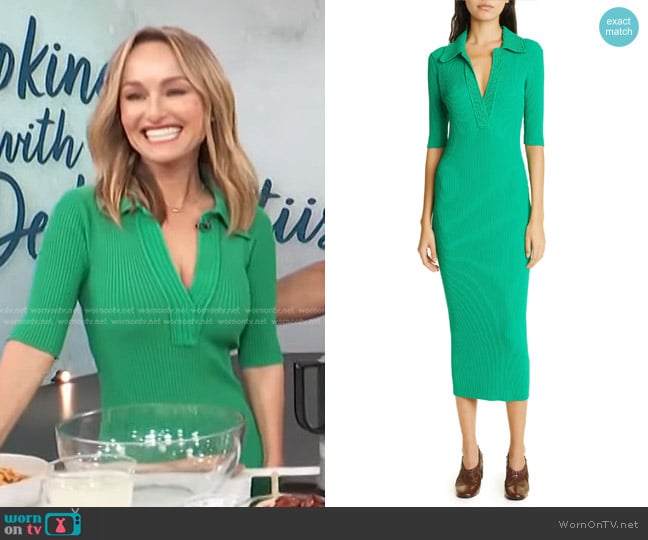 A.L.C. Adrian Mixed Media Dress worn by Giada De Laurentiis on Access Hollywood