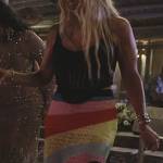 Alexia’s rainbow stripe knit skirt on The Real Housewives Ultimate Girls Trip