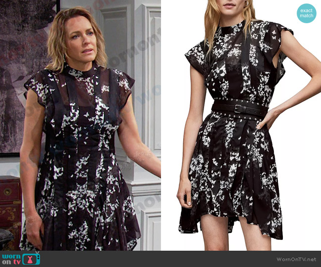 All Saints Fleur Orsino Dress worn by Nicole Walker (Arianne Zucker) on Days of our Lives