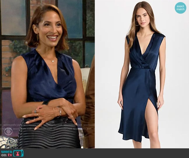 Amanda Uprichard Matthews Dress worn by Lily Winters (Christel Khalil) on The Young and the Restless