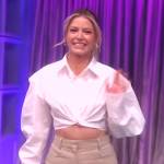 Ariana Madix’s white cropped top on The View