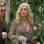 Ashley’s snake print jumpsuit on The Young and the Restless