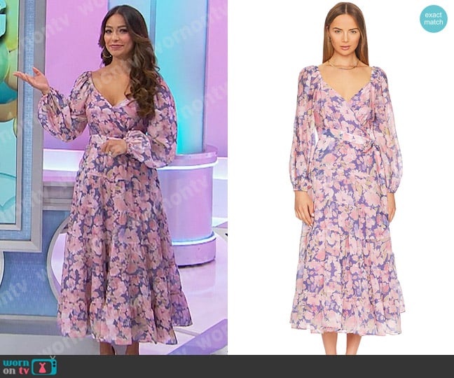 ASTR the Label Jannika Dress worn by Manuela Arbeláez on The Price is Right