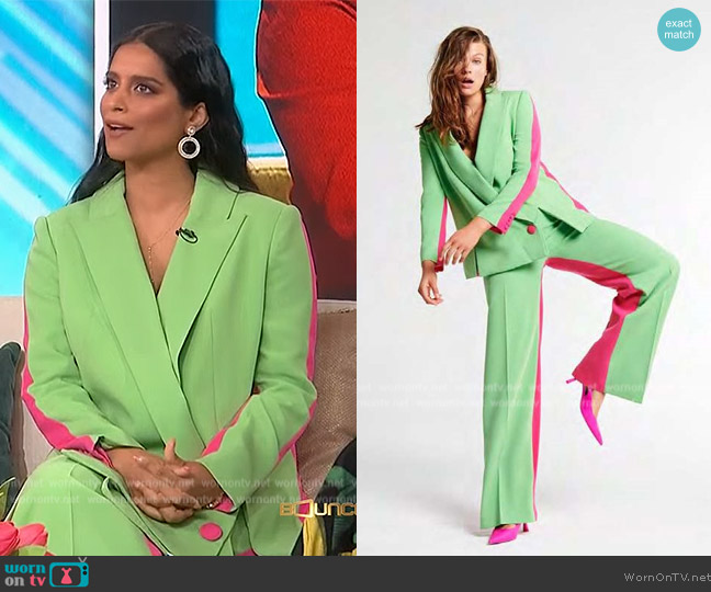 Azzi & Osta Crepe Jacket and Pants worn by Lilly Singh on Sherri