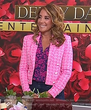 Barbara Majeski’s pink tweed blazer and top on Today