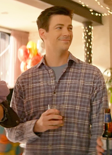 Barry's blue plaid shirt on The Flash