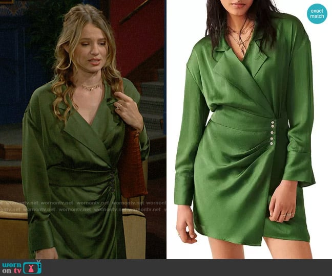 ba&sh Falla Dress worn by Summer Newman (Allison Lanier) on The Young and the Restless