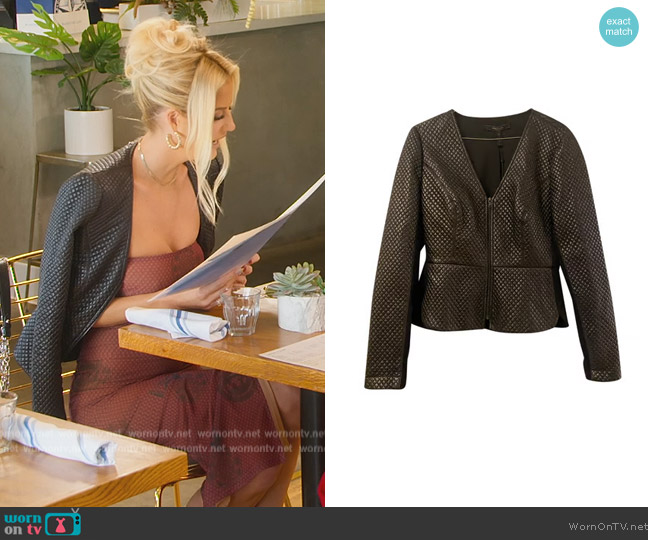 Bcbgmaxazria Quilted Jacket worn by Emma Hernan on Selling Sunset