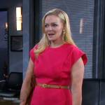 Belle’s pink belted dress on Days of our Lives