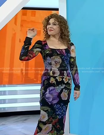 Bernadette Peters’s floral corset top and skirt on Today