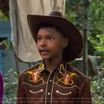 Bill’s brown embroidered western shirt on Bunkd