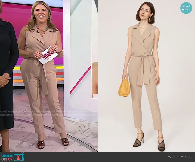 Black Halo Danica Jumpsuit worn by Jenna Bush Hager on Today