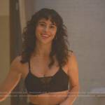 Riley’s black mesh inset bra on Good Trouble