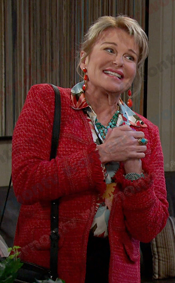 Bonnie's red tweed jacket on Days of our Lives