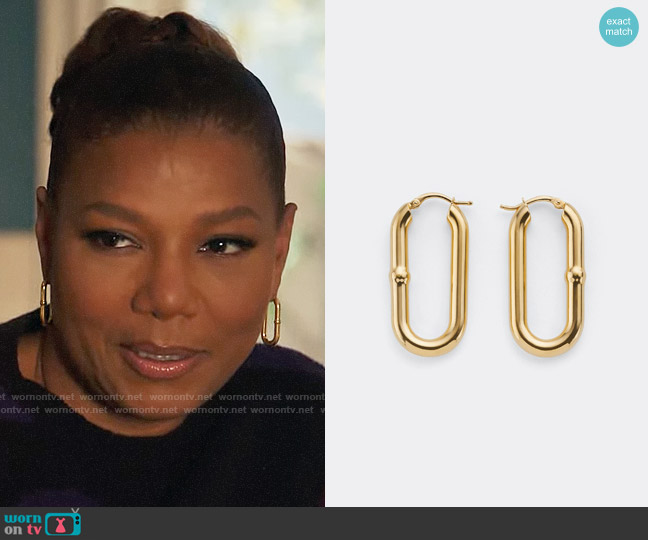 Bottega Veneta Chains Earrings worn by Robyn McCall (Queen Latifah) on The Equalizer