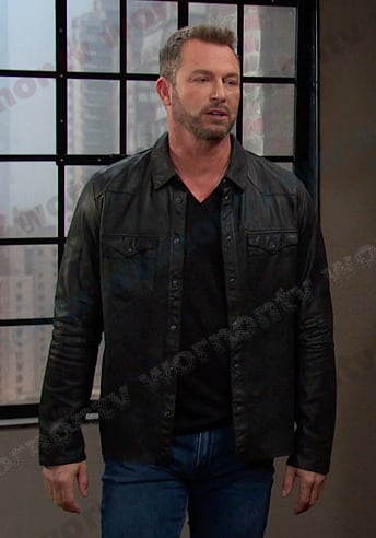 WornOnTV: Brady's striped short sleeve shirt on Days of our Lives