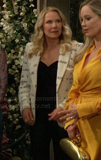 Brooke's je t'aime blazer on The Bold and the Beautiful