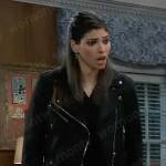 Brook Lynn’s black moto jacket on General Hospital