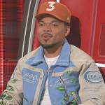 Chance the Rapper’s embroidered varsity jacket on The Voice