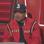 Chance the Rapper’s red bomber jacket on The Voice