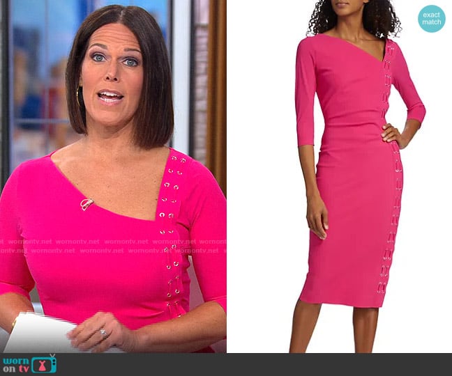 Chiara Boni La Petite Robe Hedy Dress worn by Dana Jacobson on CBS Mornings