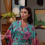 Chloe’s green floral robe on Days of our Lives