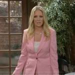 Christine’s pink suit on The Young and the Restless