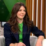 Christy Harrison’s green dress on CBS Mornings