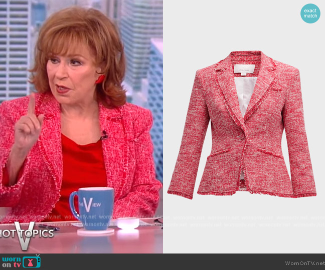 Cinq a Sept Katrice Tweed Blazer worn by Joy Behar on The View