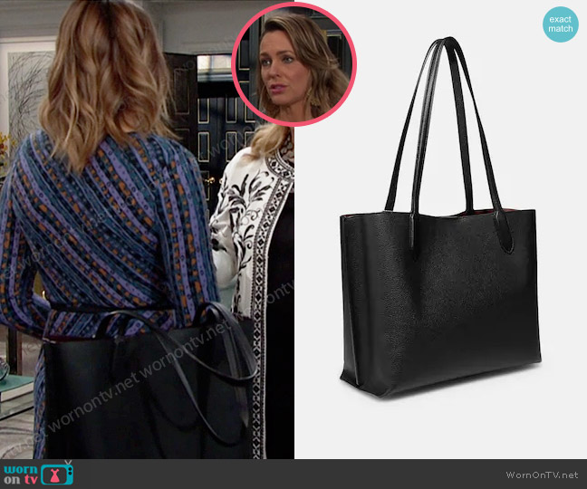 Coach Willow Tote worn by Nicole Walker (Arianne Zucker) on Days of our Lives