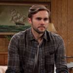 Colin’s grey plaid shirt on Days of our Lives