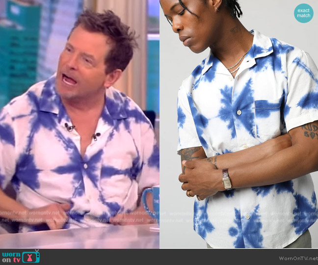 Corridor Shibori Sunrise worn by Michael J Fox on The View