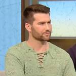 Corey Green’s crochet knit sweater on Tamron Hall Show