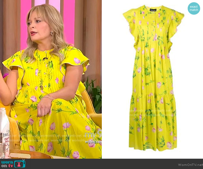 Cynthia Rowley Nairobi floral-print dress worn by Melissa Peterman on Sherri