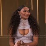 Cynthia Bailey’s lilac fringed dress on E! News