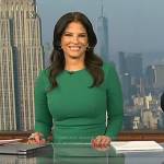 Darlene Rodriguez’s green long sleeve dress on Today