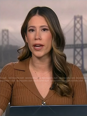 Wornontv Deirdre Bosas Brown Ribbed Top On Nbc News Daily Deirdre Bosa Clothes And