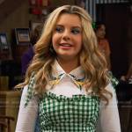 Destiny’s green gingham check jumpsuit on Bunkd