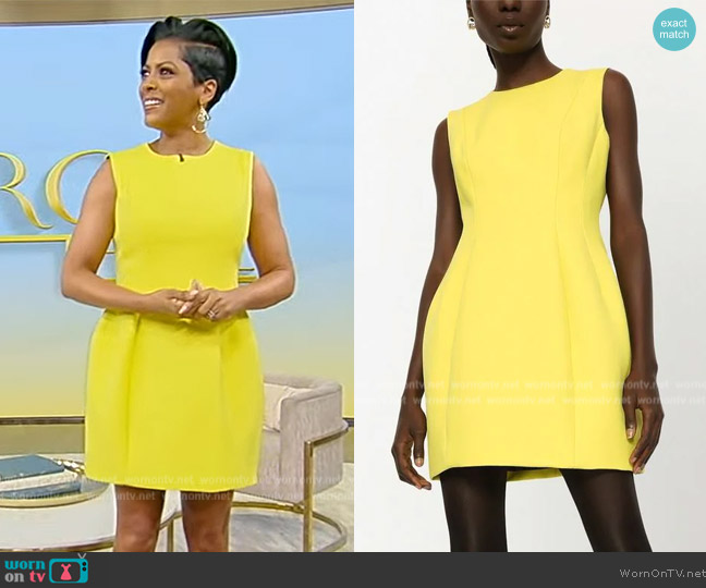 WornOnTV: Tamron’s yellow sleeveless mini dress on Tamron Hall Show ...
