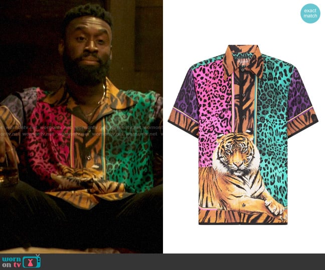 Dolce & Gabbana Animal Print Shirt worn by Ola (Tosin Morohunfola) on Run the World