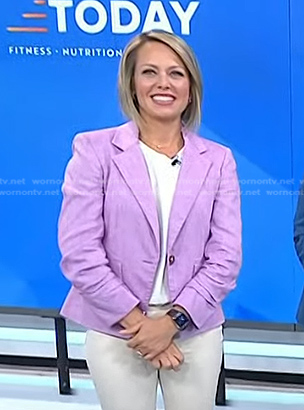 Dylan’s lilac blazer on Today